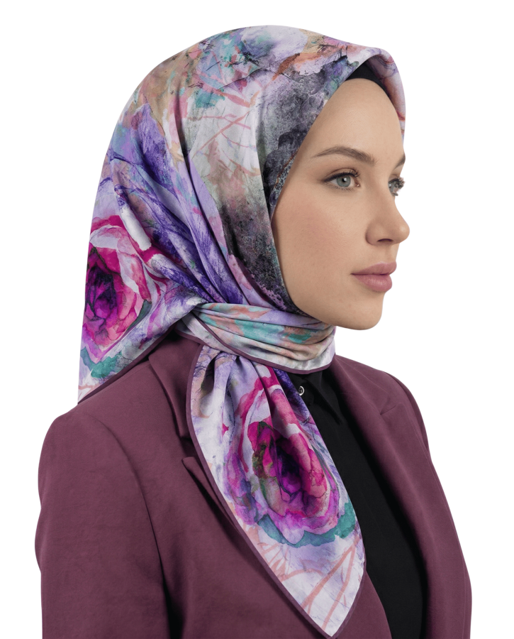 Cappio Watercolor Rose Soft Eşarp 1009-7