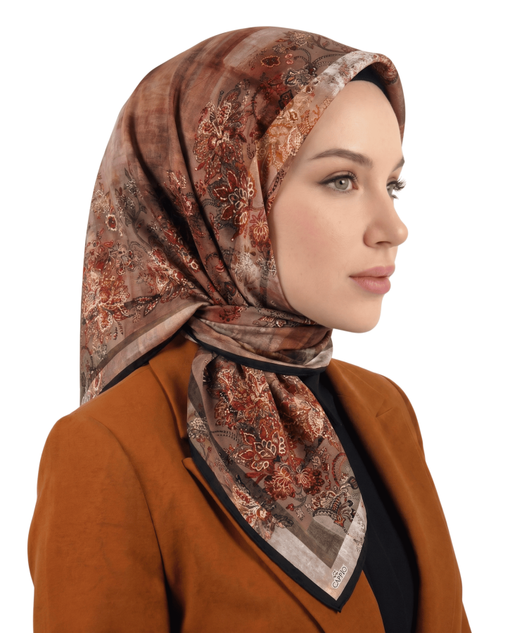 Cappio Shadow Florals Soft Eşarp 1017-1
