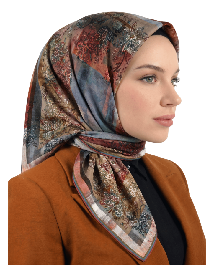 Cappio Shadow Florals Soft Eşarp 1017-9