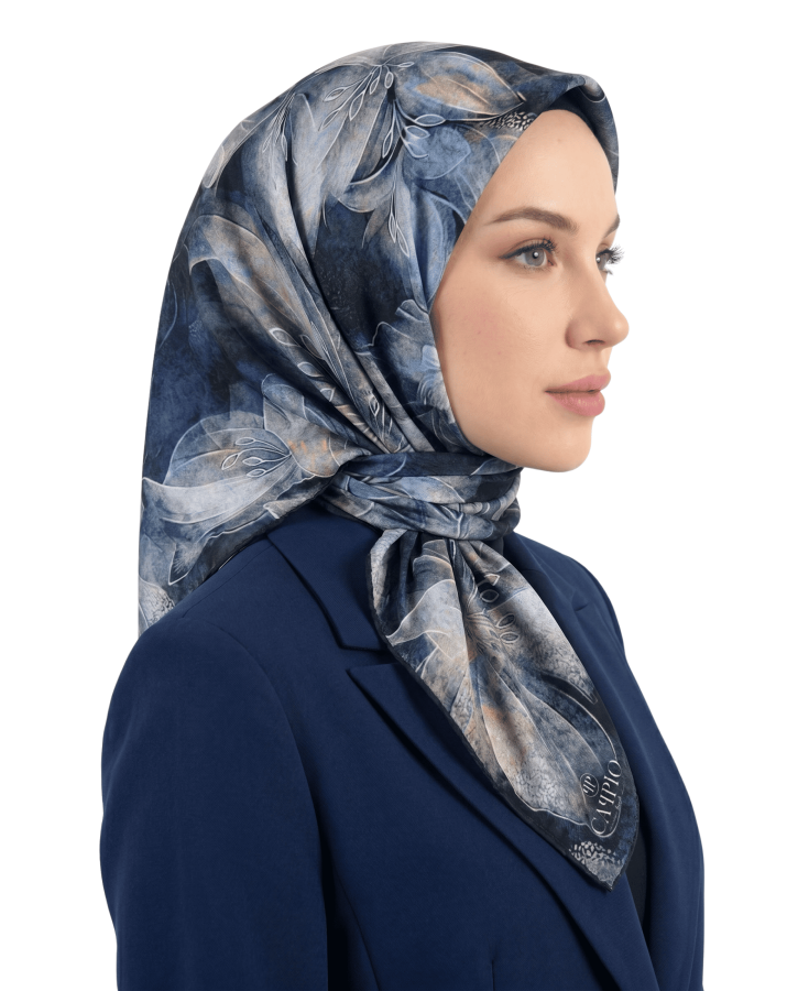 Cappio Sapphire Leaf Delux Soft Eşarp 1021-6